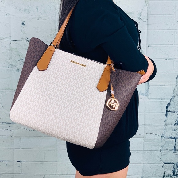 Nwt Michael Kors Kimberly LG bonded tote - Picture 2 of 8